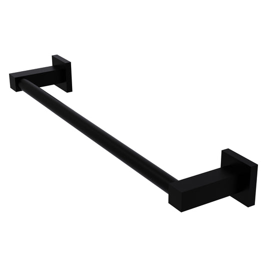 Allied Brass Montero 31.7" x 3.7" Matte Black Solid Brass Contemporary Towel Bar