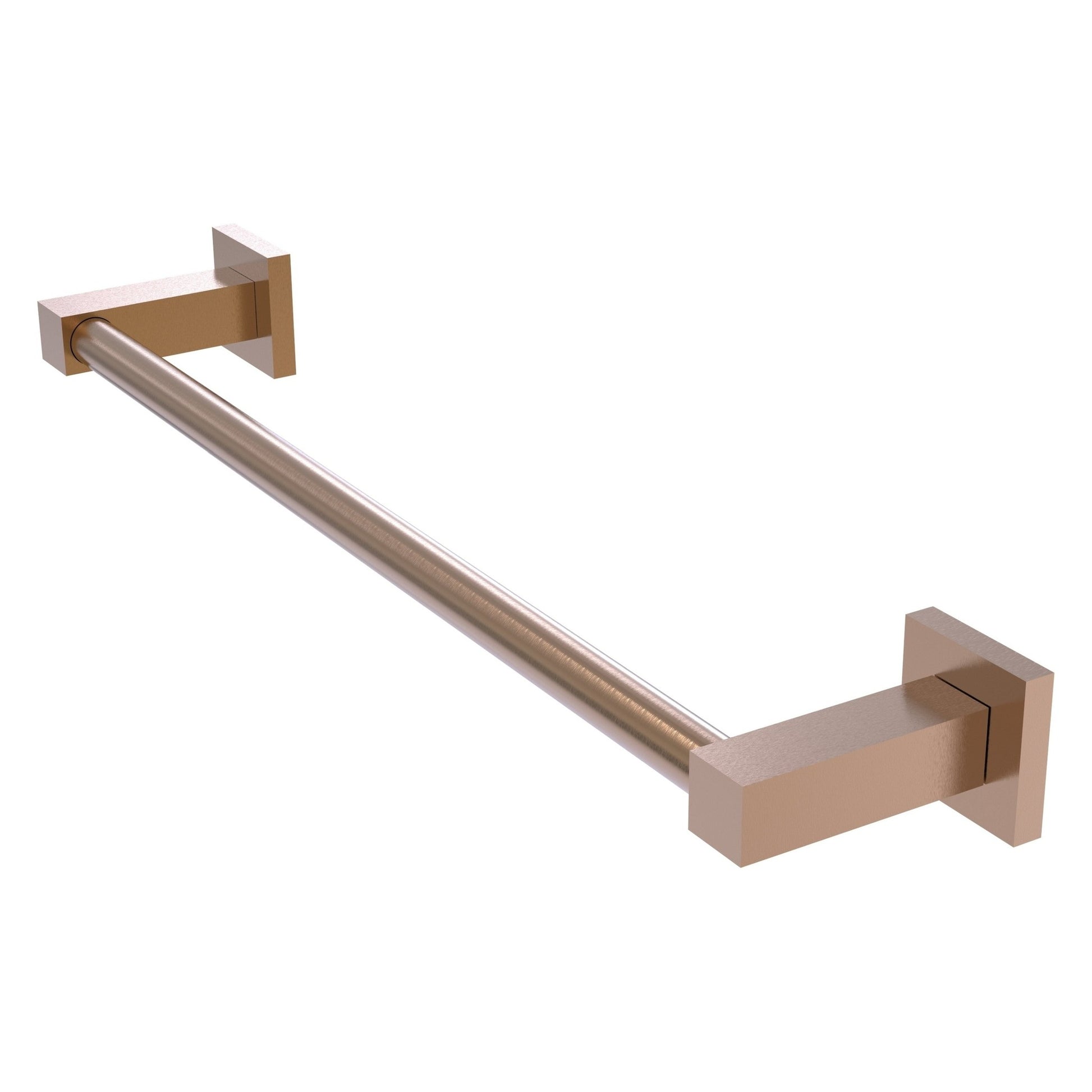 Allied Brass Montero 37.7" x 3.7" Brushed Bronze Solid Brass Contemporary Towel Bar