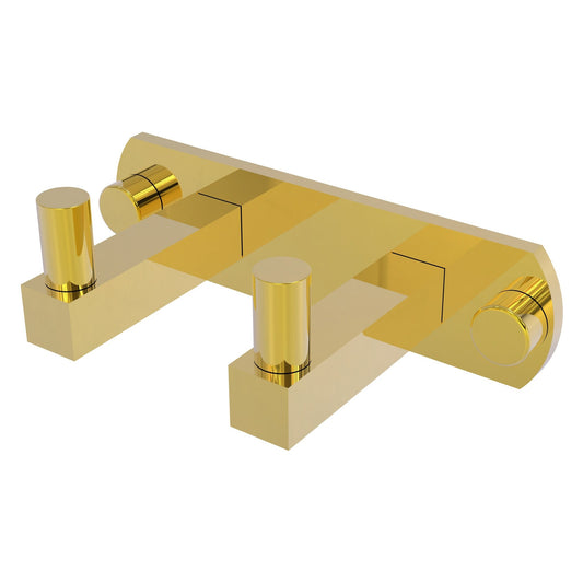 Allied Brass Montero 5.5" x 2.8" Polished Brass Solid Brass 2-Position Multi Hook