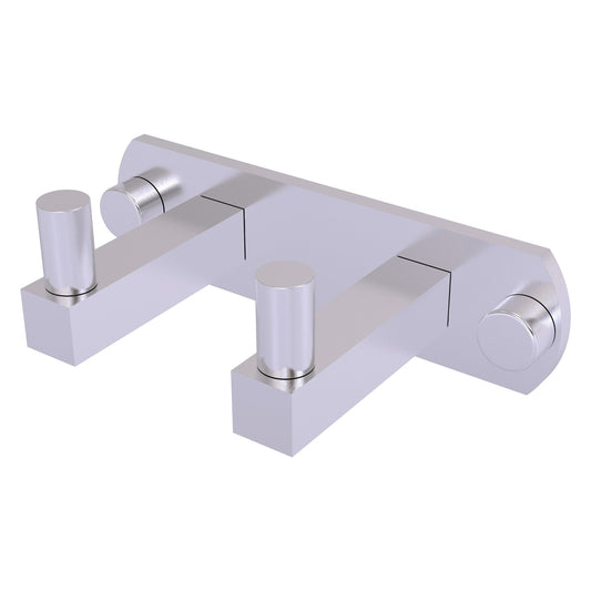 Allied Brass Montero 5.5" x 2.8" Satin Chrome Solid Brass 2-Position Multi Hook