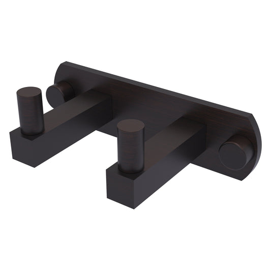 Allied Brass Montero 5.5" x 2.8" Venetian Bronze Solid Brass 2-Position Multi Hook