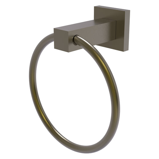 Allied Brass Montero 6" x 3.7" Antique Brass Solid Brass Towel Ring