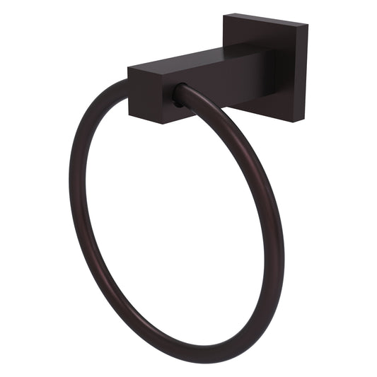 Allied Brass Montero 6" x 3.7" Antique Bronze Solid Brass Towel Ring