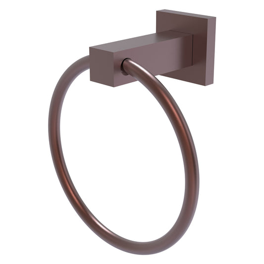Allied Brass Montero 6" x 3.7" Antique Copper Solid Brass Towel Ring