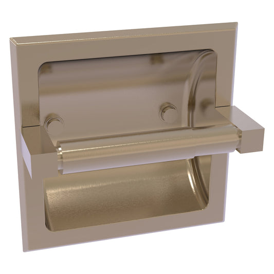 Allied Brass Montero 6.1" x 6.1" Antique Pewter Solid Brass Recessed Toilet Paper Holder