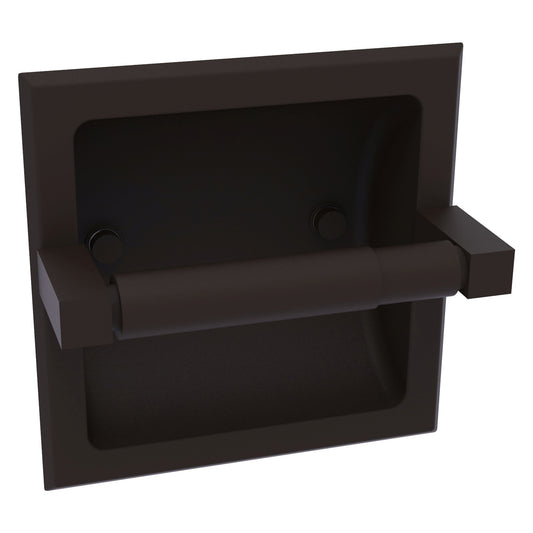 Allied Brass Montero 6.1" x 6.1" Oil Rubbed Bronze Solid Brass Recessed Toilet Paper Holder