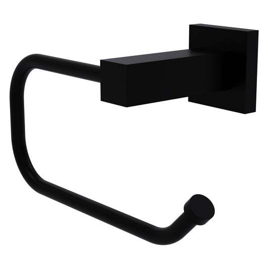 Allied Brass Montero 7.8" x 3.7" Matte Black Solid Brass Euro-Style Toilet Tissue Holder
