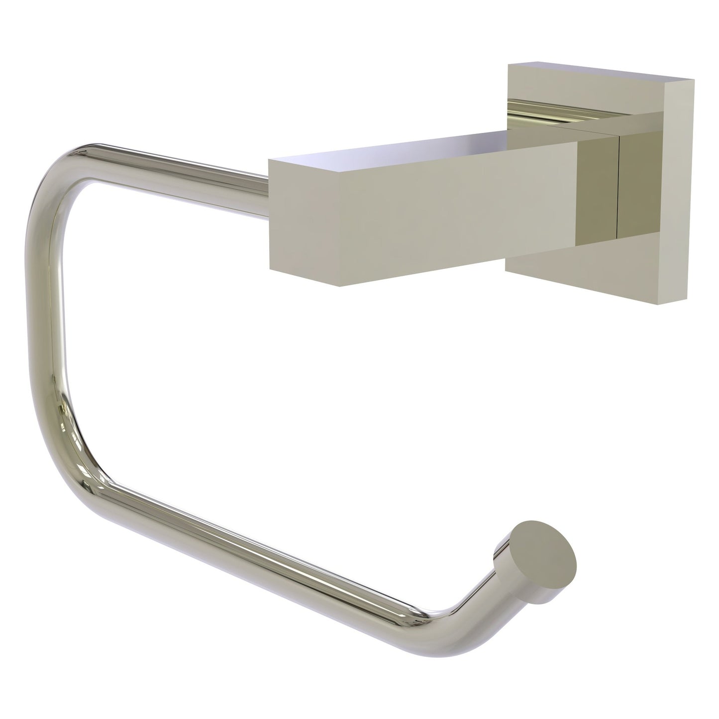 Allied Brass Montero 7.8" x 3.7" Polished Nickel Solid Brass Euro-Style Toilet Tissue Holder