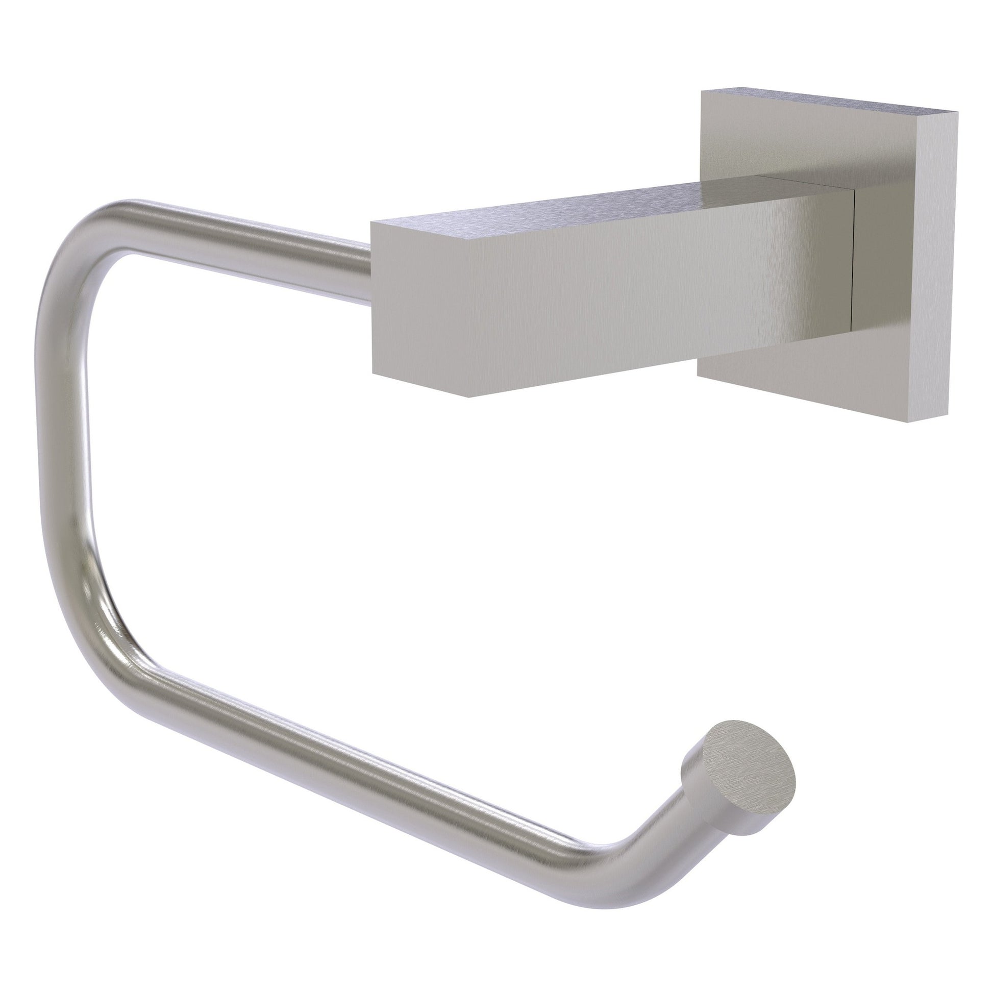 Allied Brass Montero 7.8" x 3.7" Satin Nickel Solid Brass Euro-Style Toilet Tissue Holder