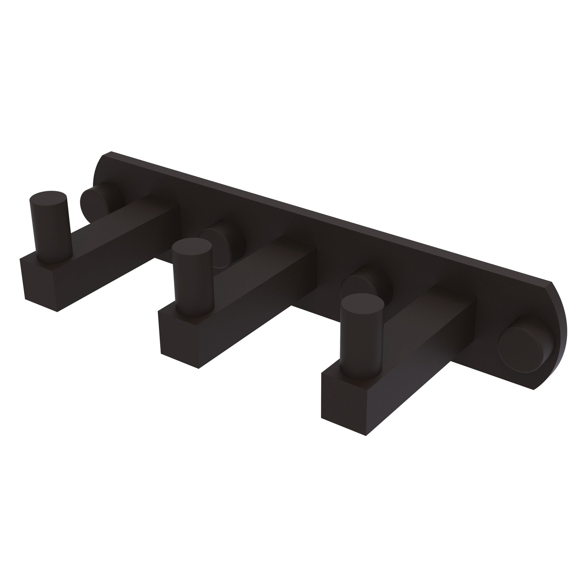 Allied Brass Montero 8" x 2.8" Oil Rubbed Bronze Solid Brass 2-Position Multi Hook