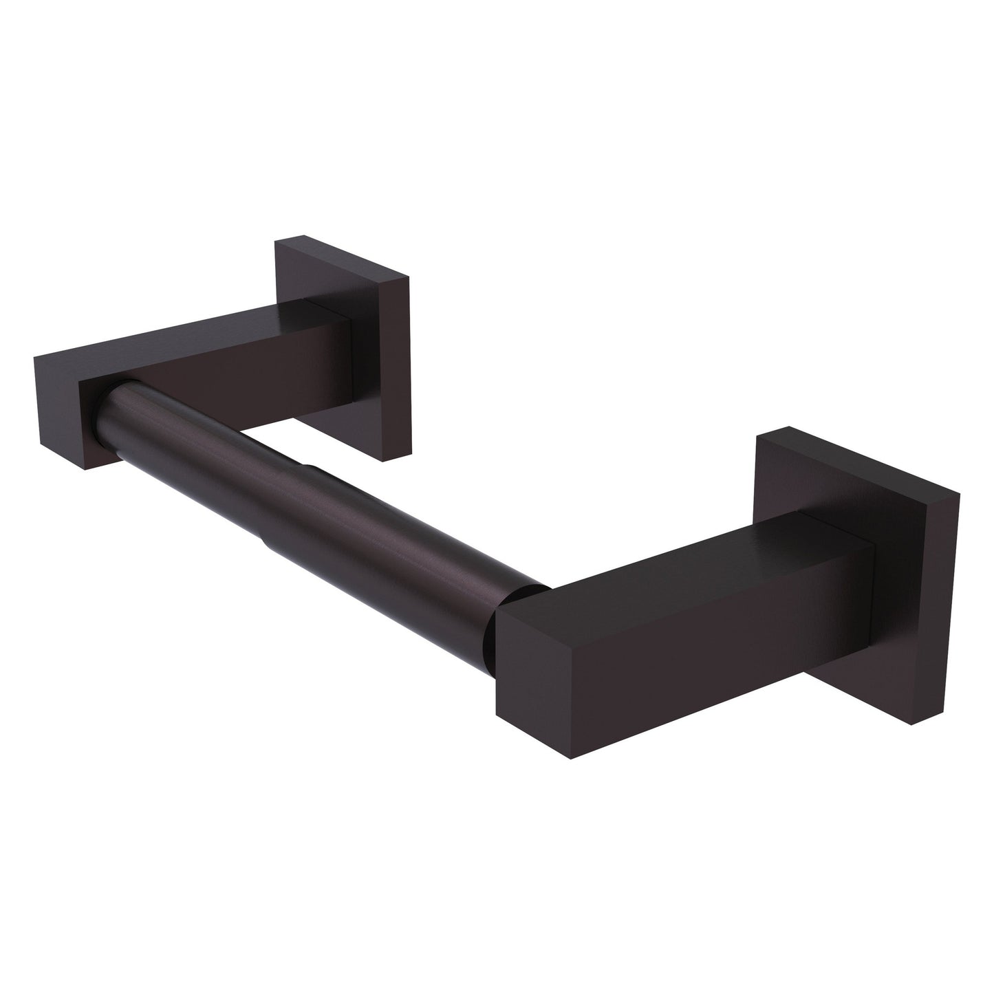 Allied Brass Montero 9.8" x 3.7" Antique Bronze Solid Brass Contemporary Two-Post Toilet Tissue Holder