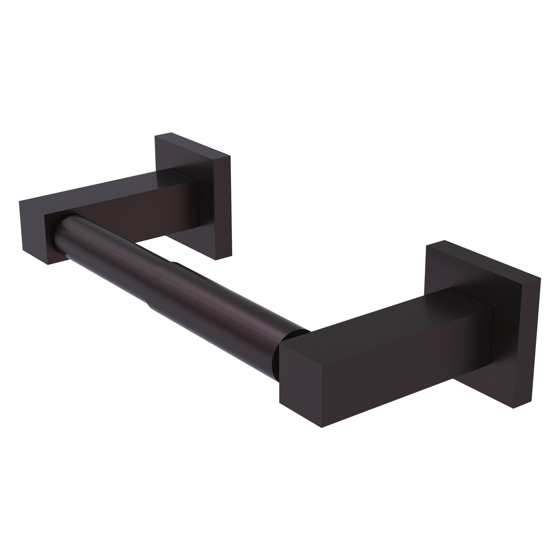 Allied Brass Montero 9.8" x 3.7" Antique Bronze Solid Brass Contemporary Two-Post Toilet Tissue Holder