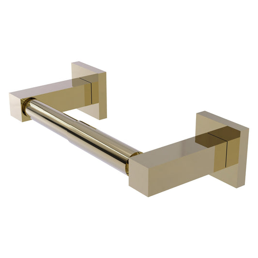Allied Brass Montero 9.8" x 3.7" Unlacquered Brass Solid Brass Contemporary Two-Post Toilet Tissue Holder