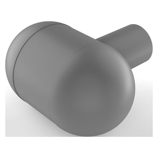 Allied Brass O-10 1.25" x 1.25" Matte Gray Solid Brass Cabinet Knob