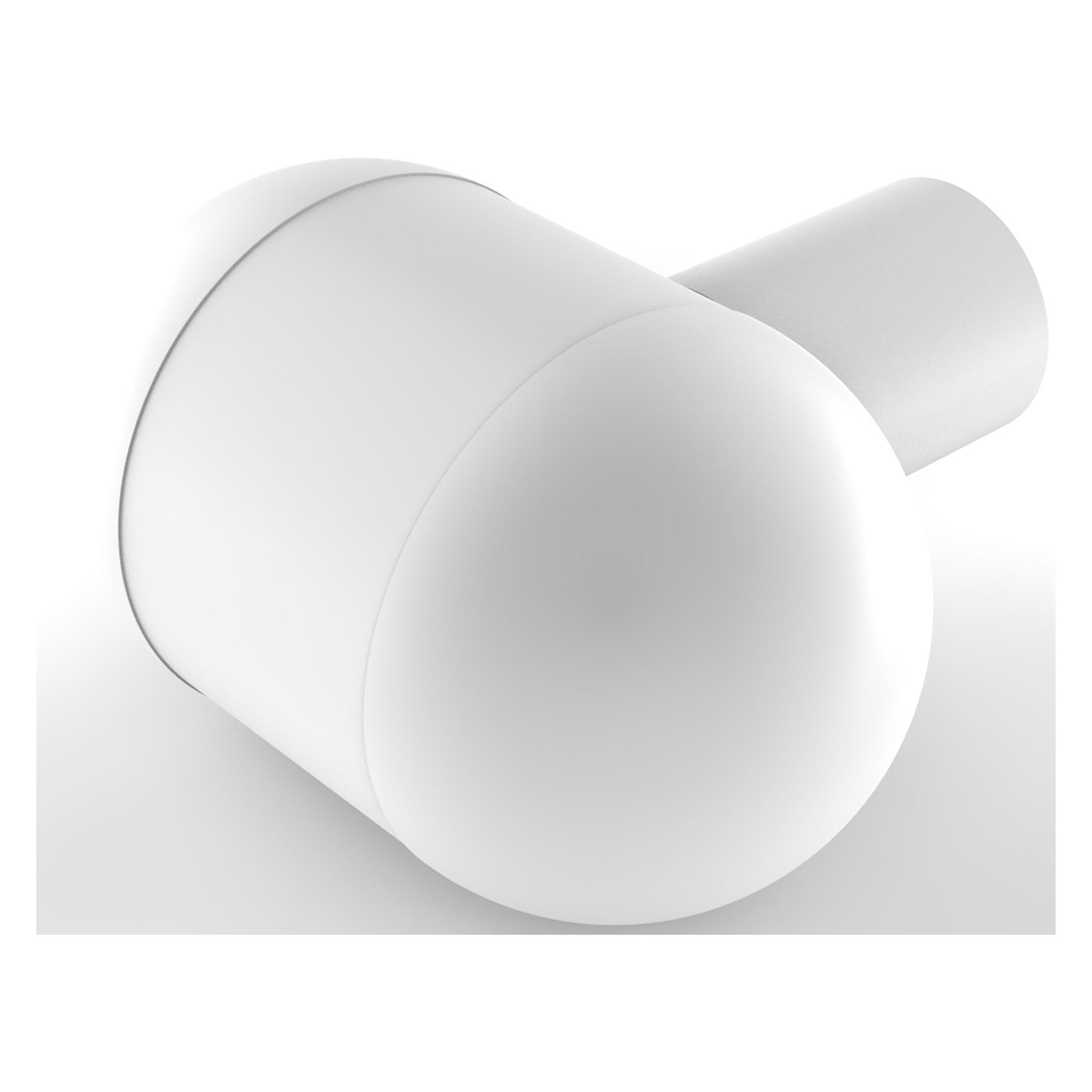 Allied Brass O-10 1.25" x 1.25" Matte White Solid Brass Cabinet Knob