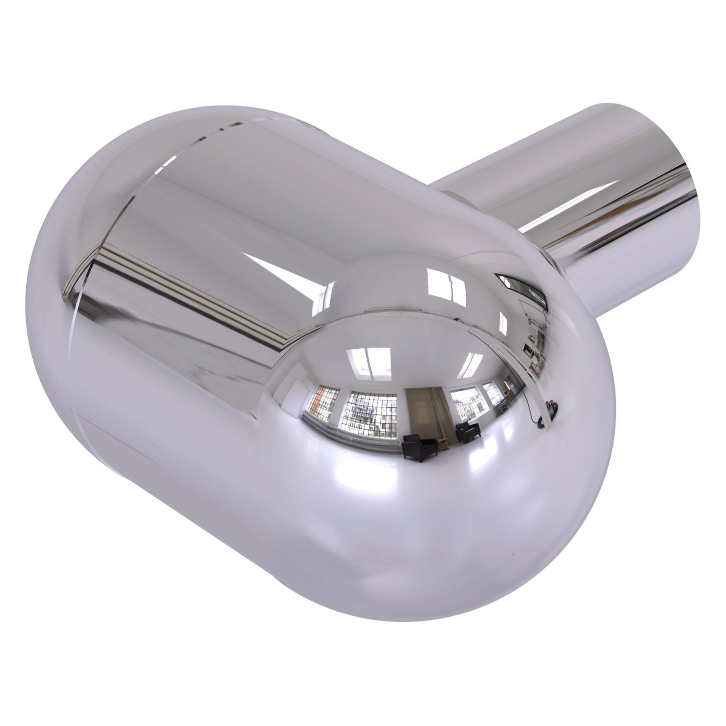 Allied Brass O-10 1.25" x 1.25" Polished Chrome Solid Brass Cabinet Knob