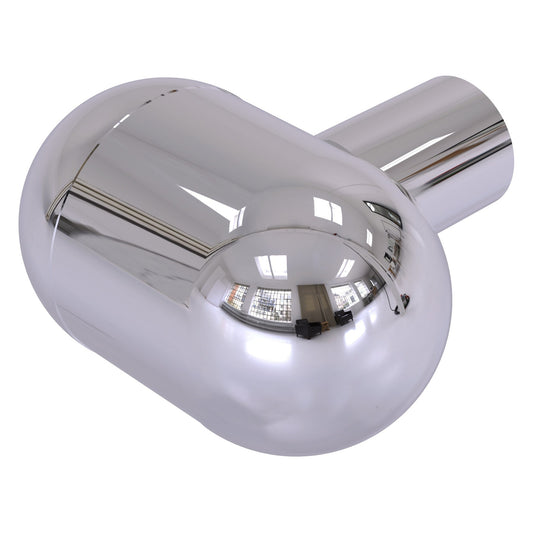Allied Brass O-10 1.25" x 1.25" Polished Chrome Solid Brass Cabinet Knob