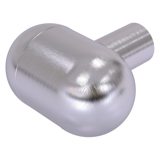 Allied Brass O-10 1.25" x 1.25" Satin Chrome Solid Brass Cabinet Knob