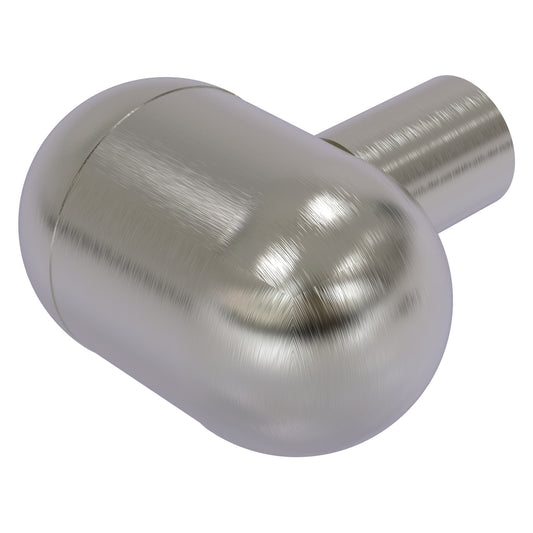 Allied Brass O-10 1.25" x 1.25" Satin Nickel Solid Brass Cabinet Knob