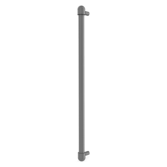 Allied Brass O-30-RP 18" x 1" Matte Gray Solid Brass Refrigerator Pull