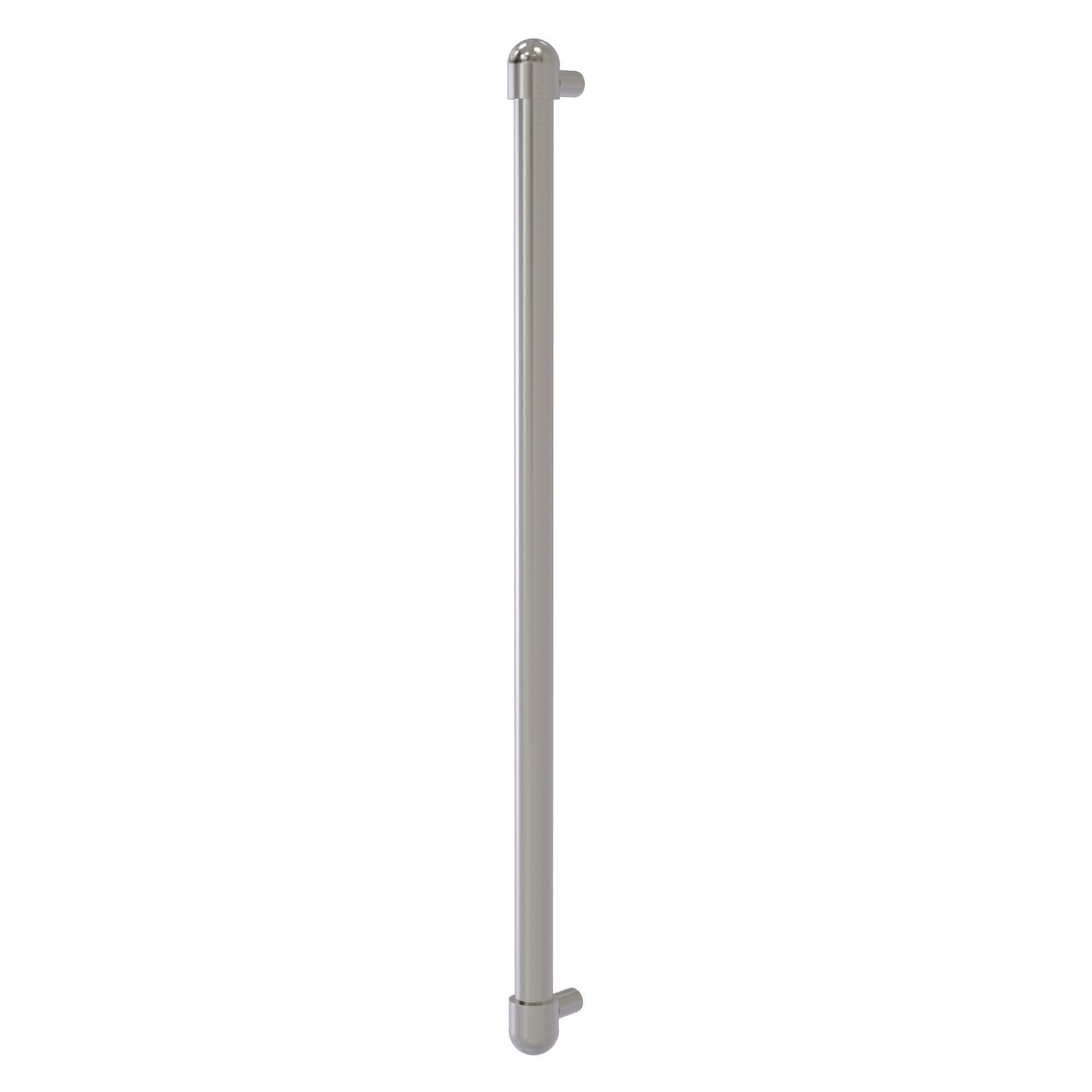 Allied Brass O-30-RP 18" x 1" Satin Nickel Solid Brass Refrigerator Pull