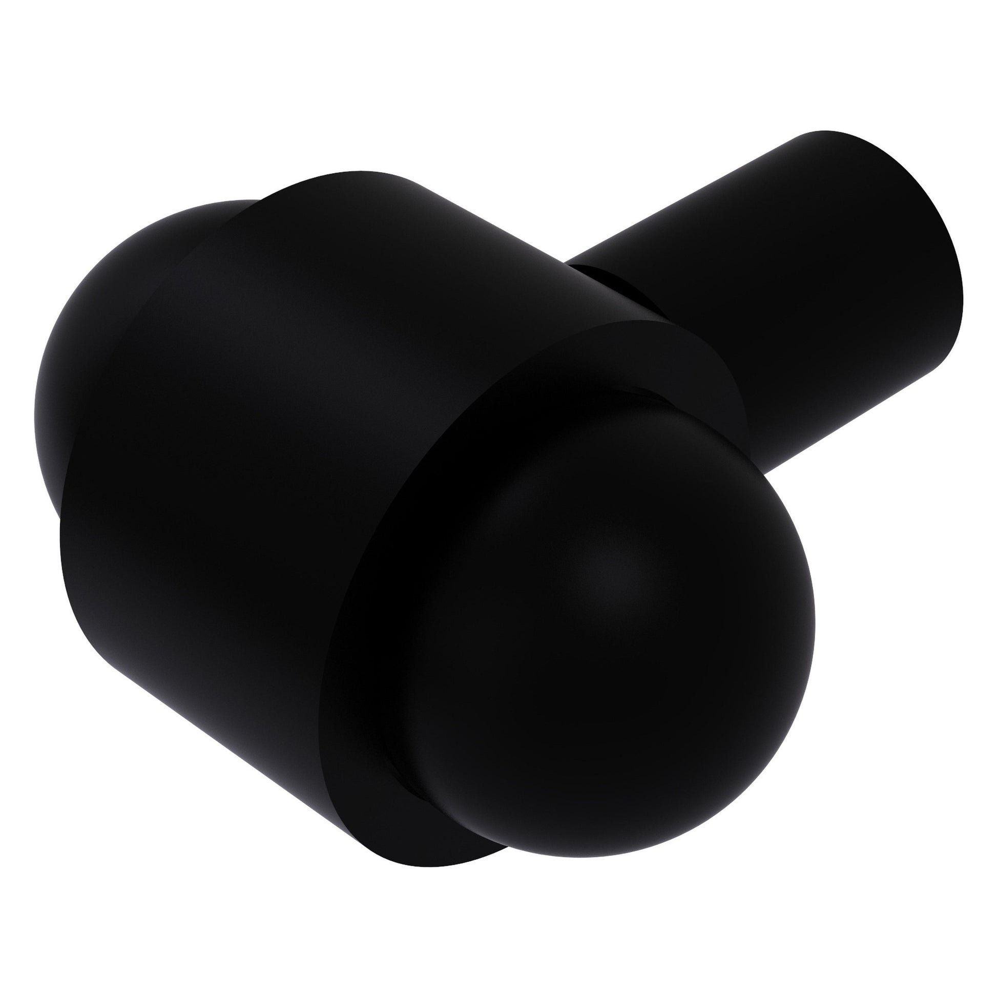 Allied Brass P-10 1.5" x 1.5" Matte Black Solid Brass Cabinet Knob