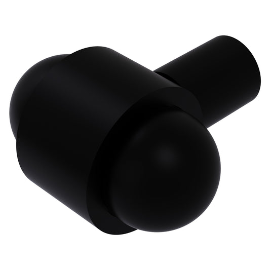 Allied Brass P-10 1.5" x 1.5" Matte Black Solid Brass Cabinet Knob
