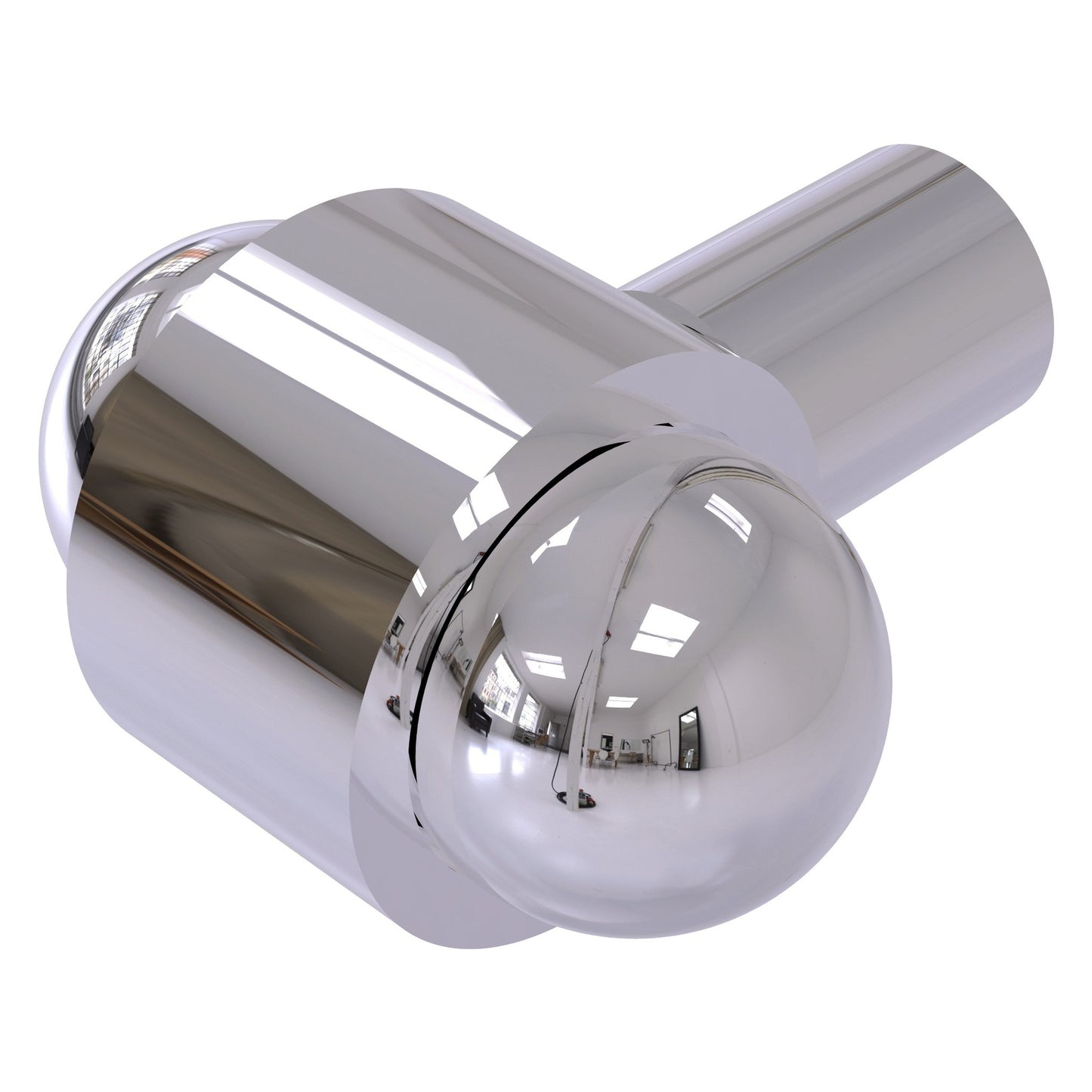 Allied Brass P-10 1.5" x 1.5" Polished Chrome Solid Brass Cabinet Knob