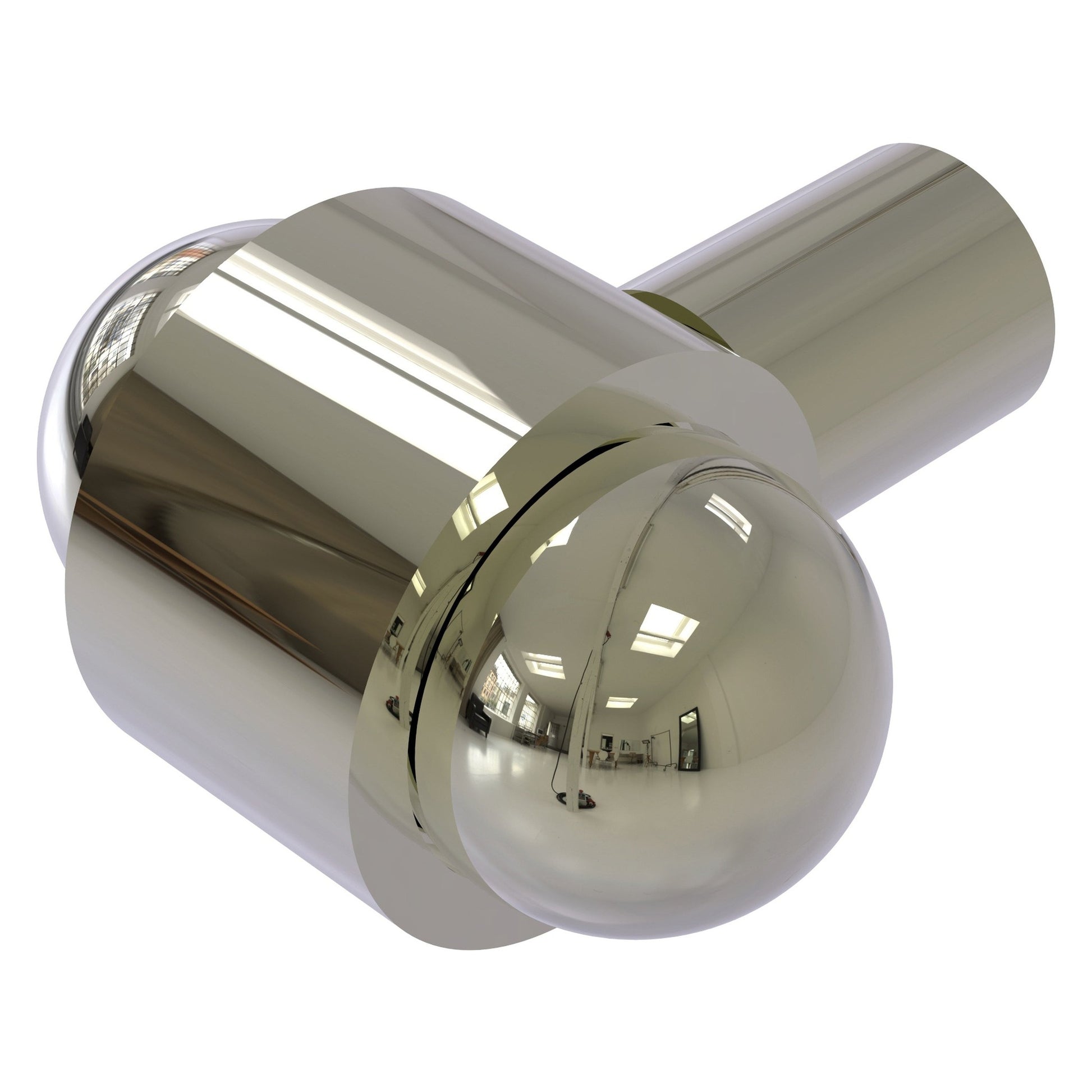 Allied Brass P-10 1.5" x 1.5" Polished Nickel Solid Brass Cabinet Knob