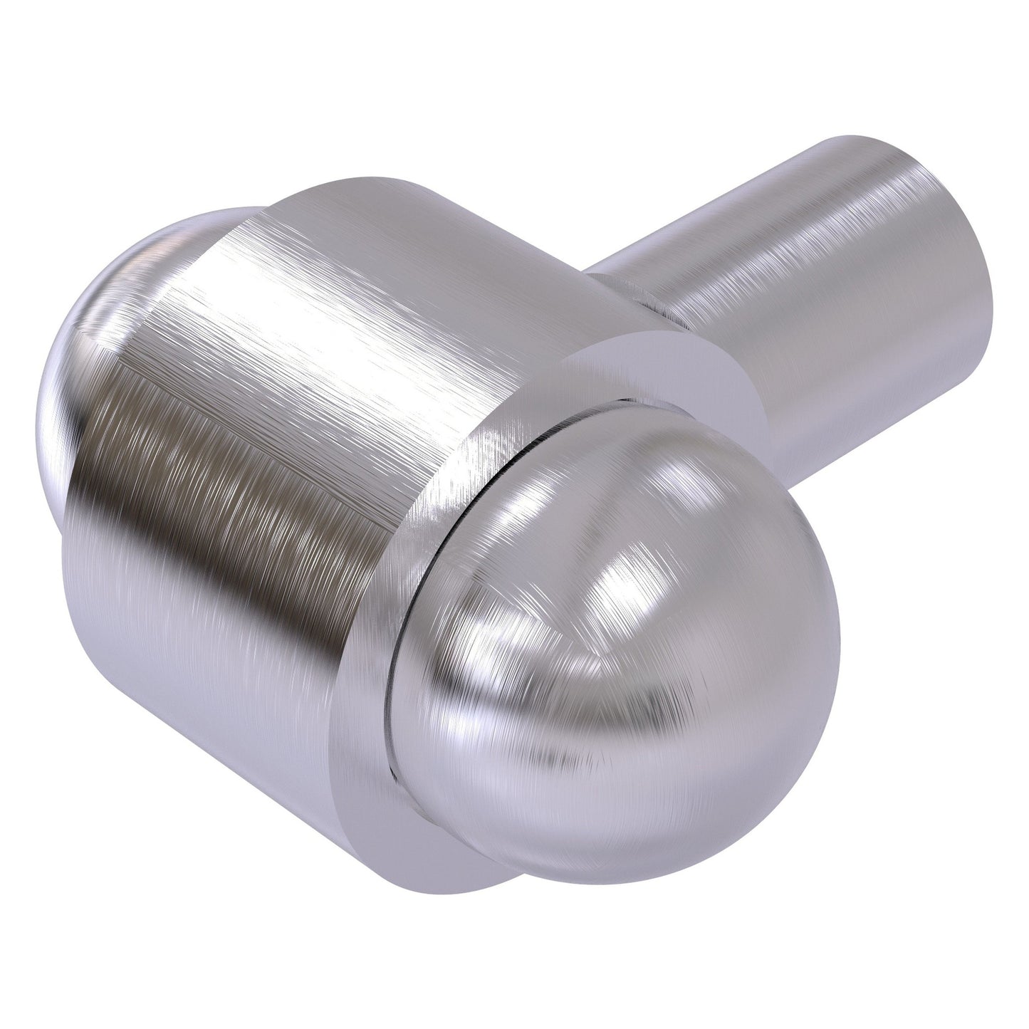 Allied Brass P-10 1.5" x 1.5" Satin Chrome Solid Brass Cabinet Knob