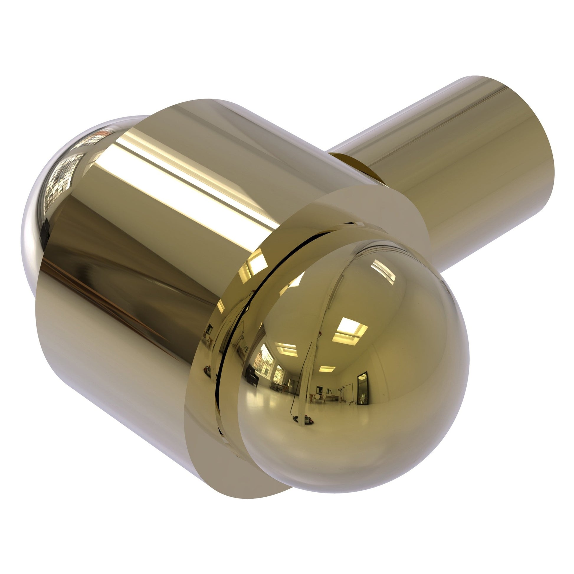 Allied Brass P-10 1.5" x 1.5" Unlacquered Brass Solid Brass Cabinet Knob