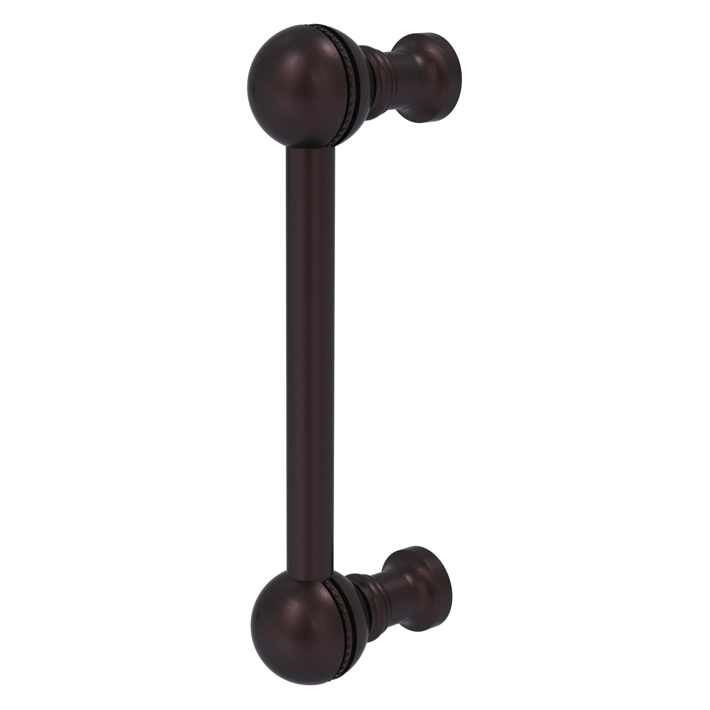 Allied Brass P-1/3 3" x 1" Antique Bronze Solid Brass Beaded Cabinet Pull