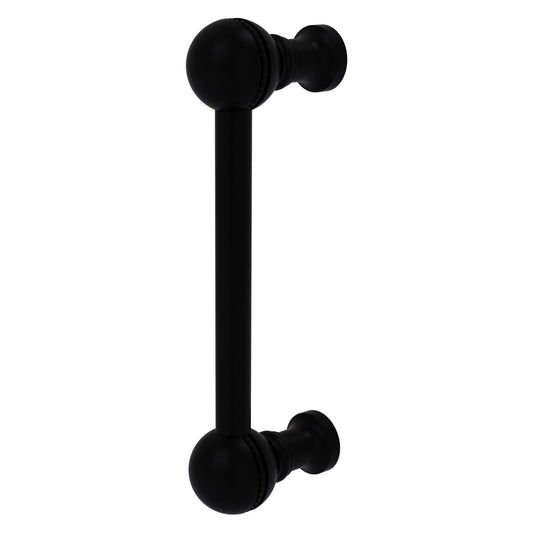 Allied Brass P-1/3 3" x 1" Matte Black Solid Brass Beaded Cabinet Pull