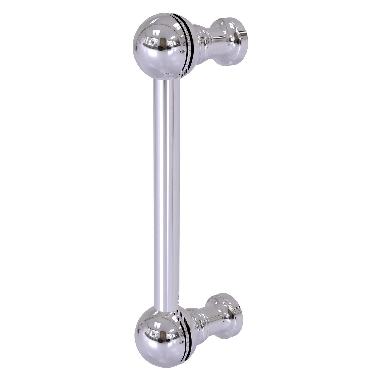 Allied Brass P-1/3 3" x 1" Polished Chrome Solid Brass Beaded Cabinet Pull