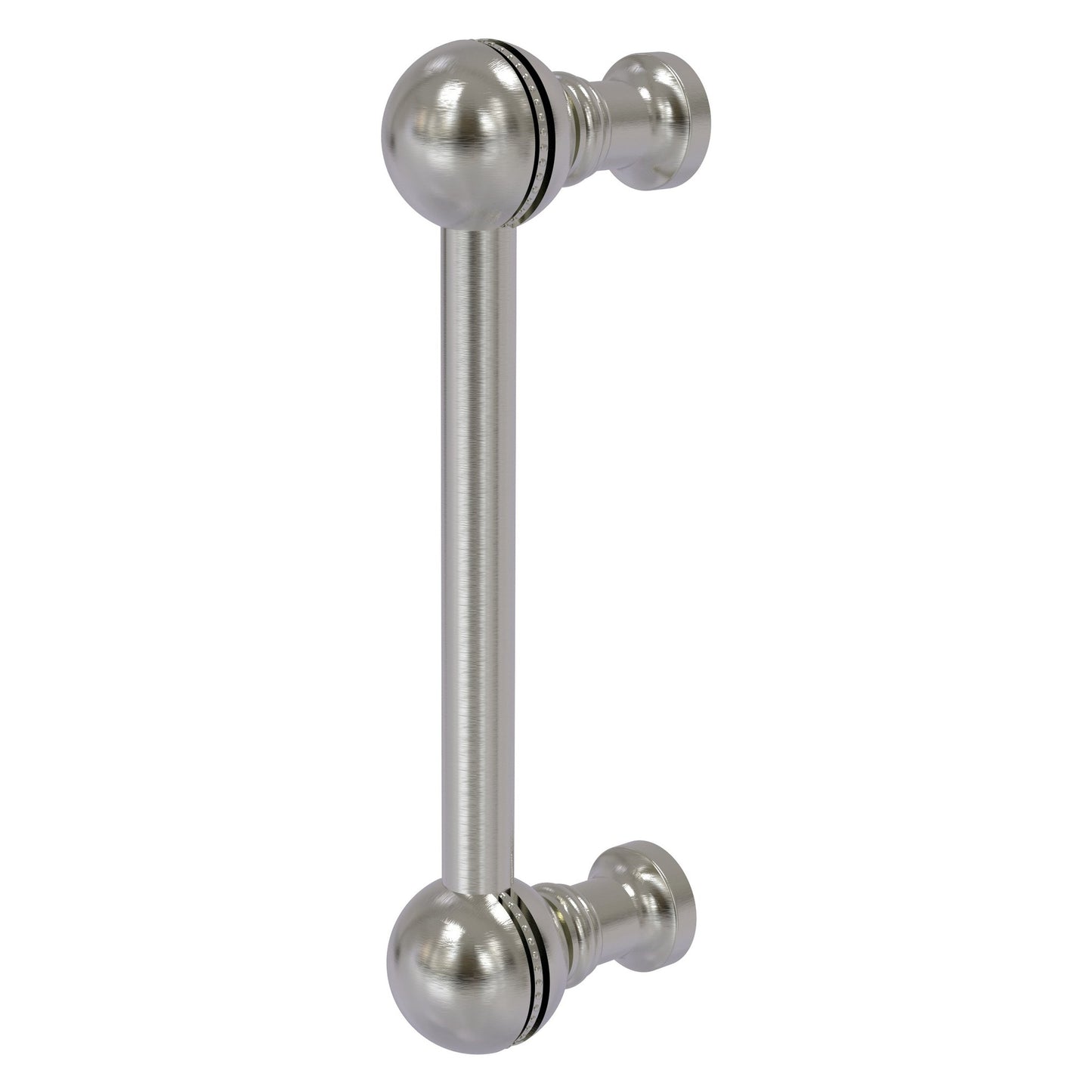 Allied Brass P-1/3 3" x 1" Satin Nickel Solid Brass Beaded Cabinet Pull
