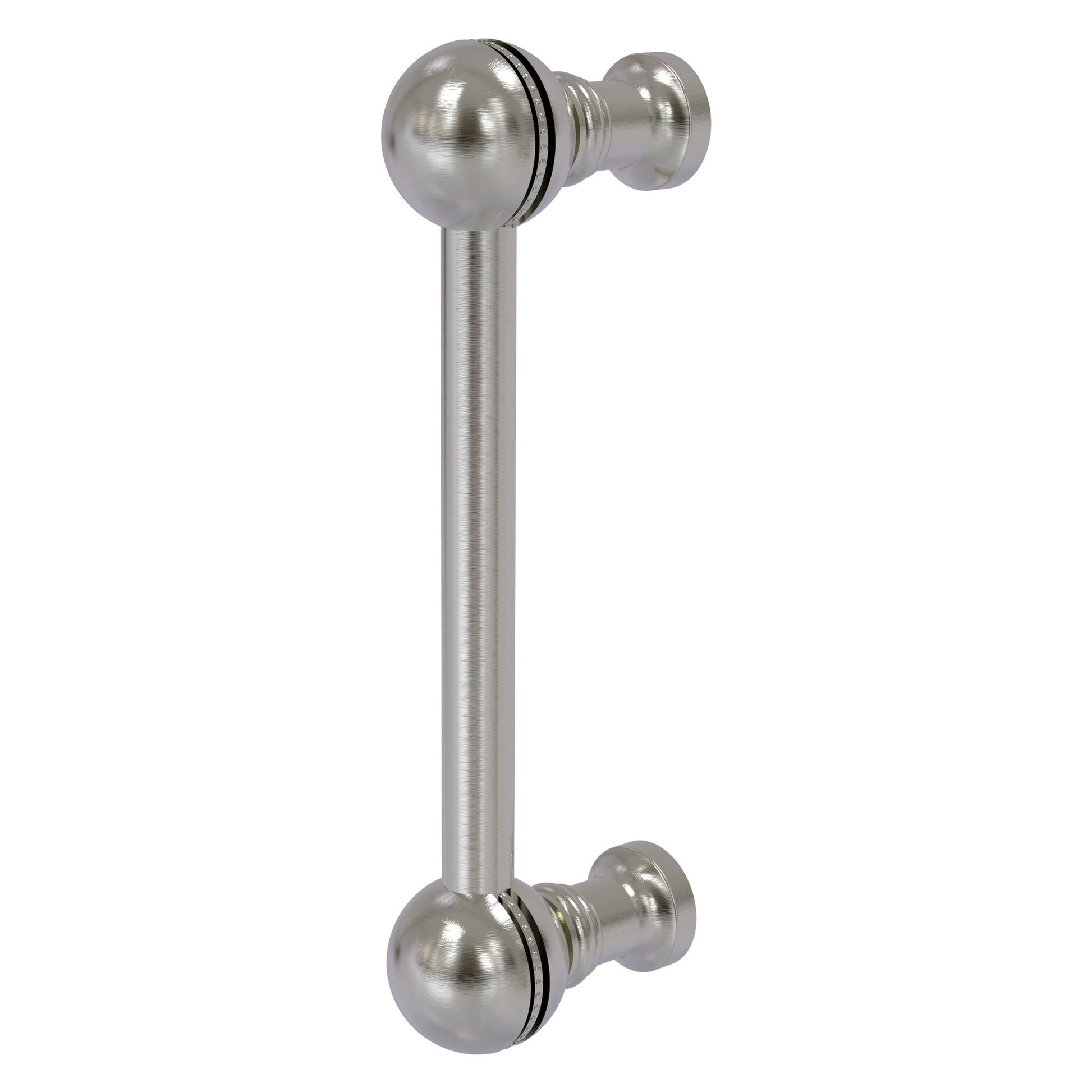 Allied Brass P-1/3 3" x 1" Satin Nickel Solid Brass Beaded Cabinet Pull