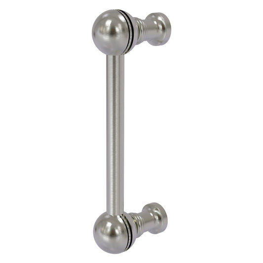 Allied Brass P-1/3 3" x 1" Satin Nickel Solid Brass Beaded Cabinet Pull