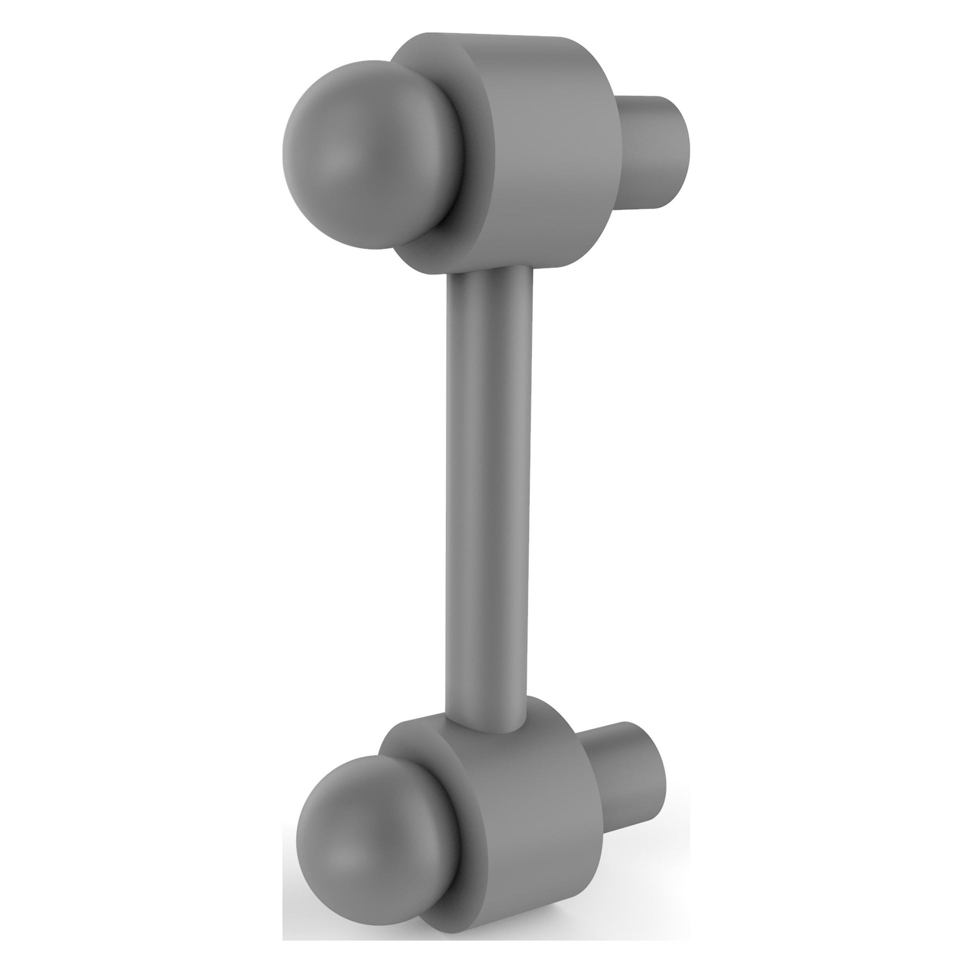 Allied Brass P-20 3" x 1" Matte Gray Solid Brass Cabinet Pull