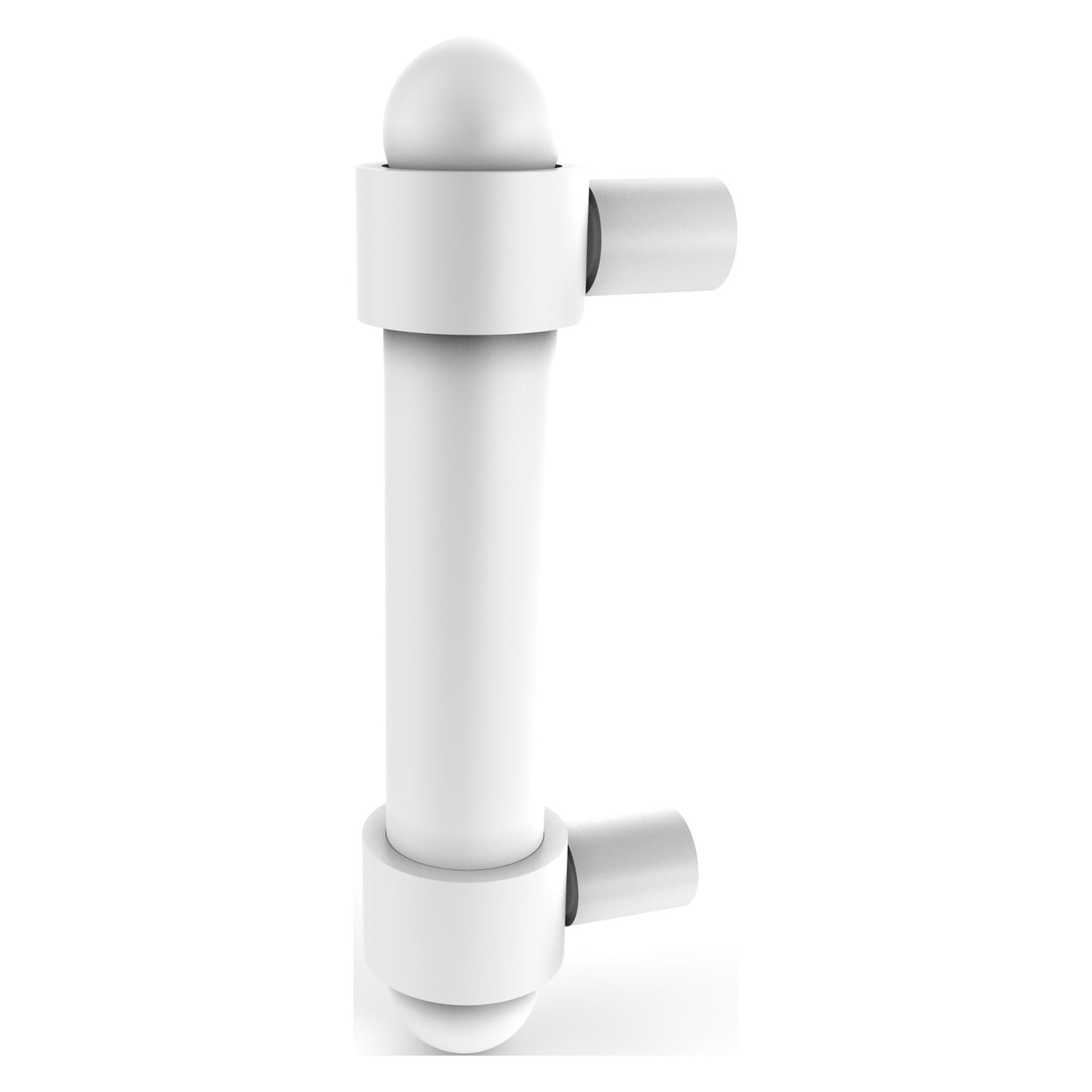 Allied Brass P-30 3" x 1" Matte White Solid Brass Cabinet Pull