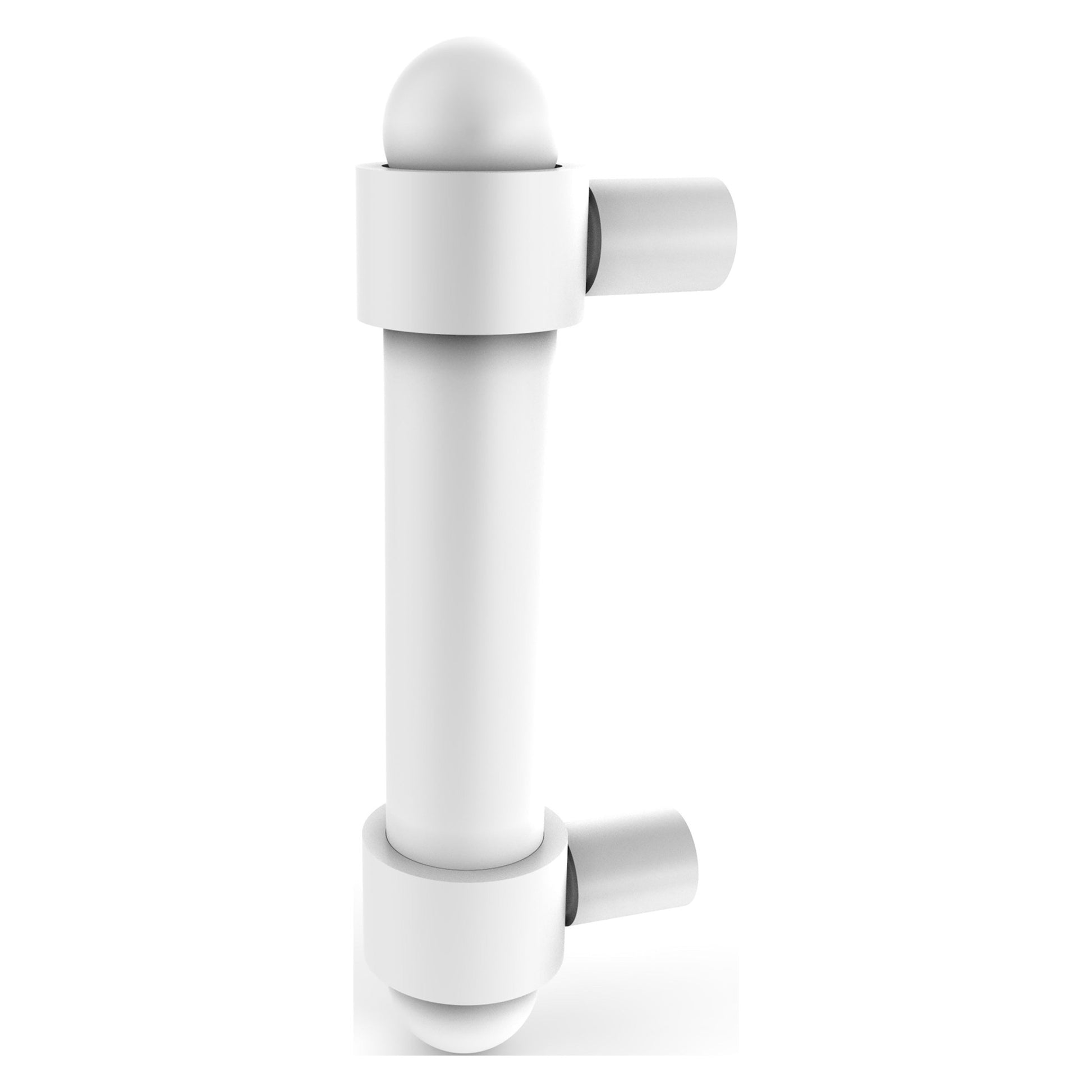 Allied Brass P-30 3" x 1" Matte White Solid Brass Cabinet Pull