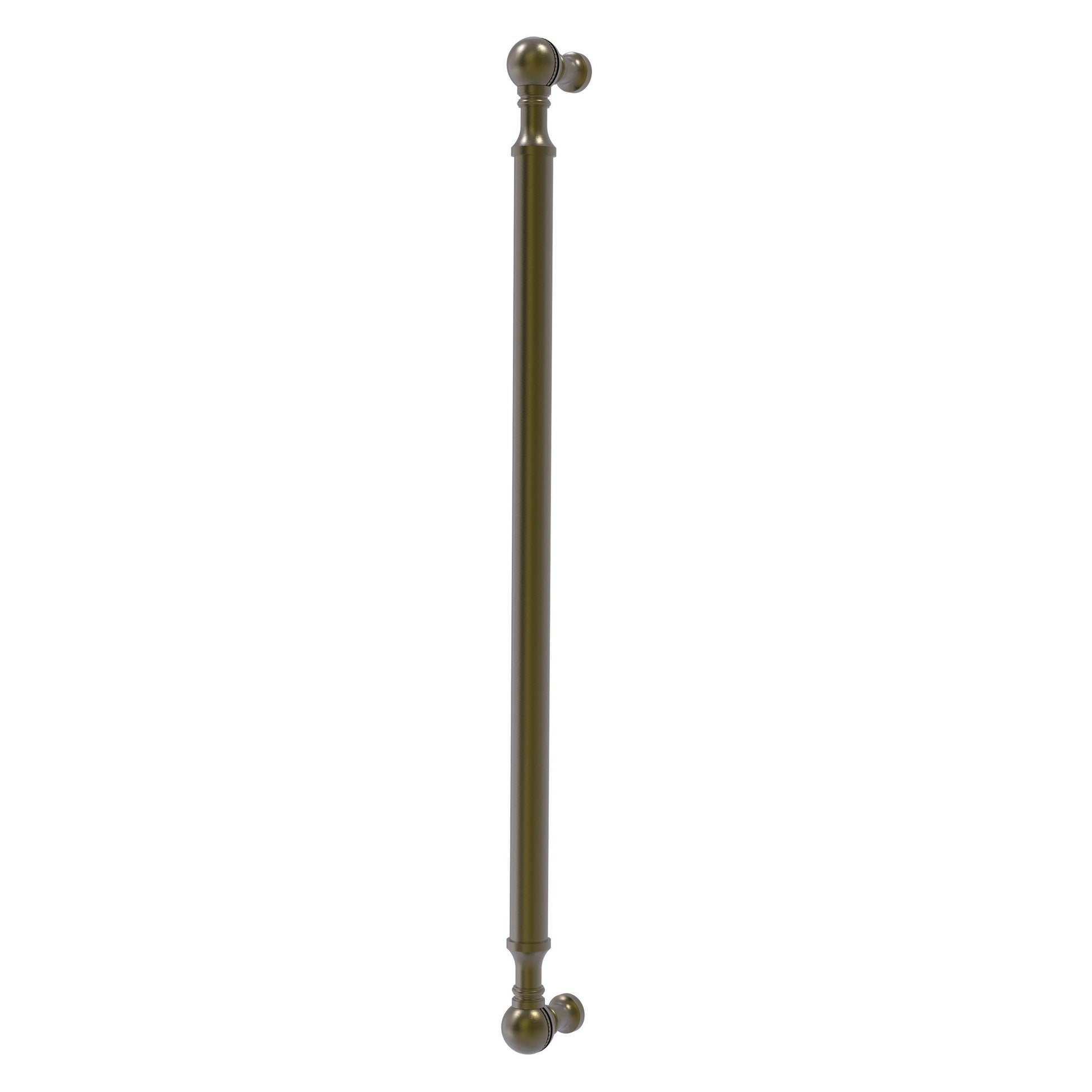 Allied Brass P-3/18 18" x 1" Antique Brass Solid Brass Beaded Refrigerator Pull