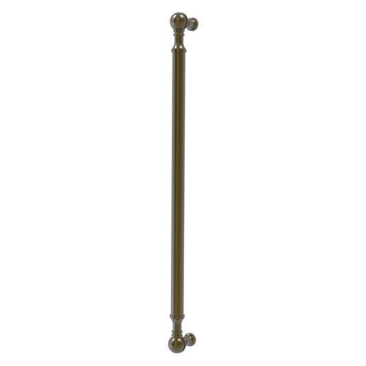 Allied Brass P-3/18 18" x 1" Antique Brass Solid Brass Beaded Refrigerator Pull