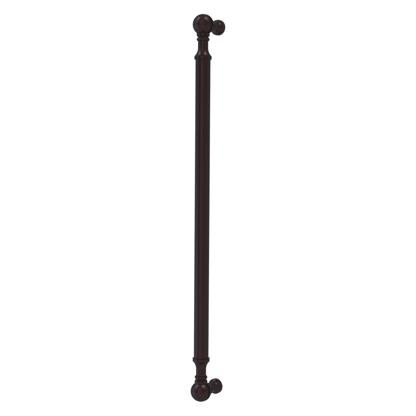 Allied Brass P-3/18 18" x 1" Antique Bronze Solid Brass Beaded Refrigerator Pull