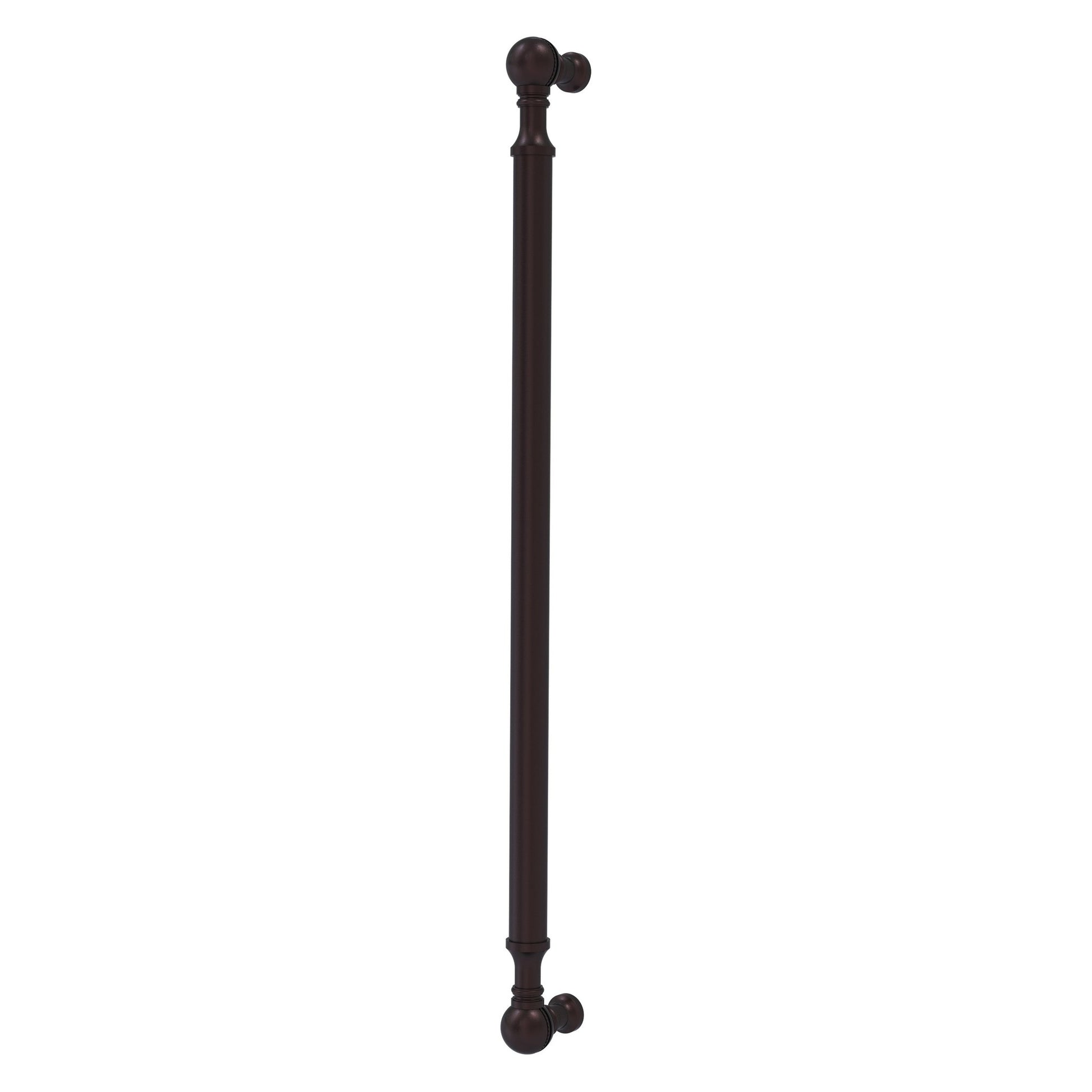 Allied Brass P-3/18 18" x 1" Antique Bronze Solid Brass Beaded Refrigerator Pull