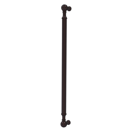 Allied Brass P-3/18 18" x 1" Antique Bronze Solid Brass Beaded Refrigerator Pull