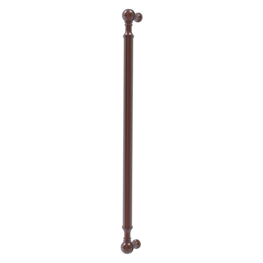 Allied Brass P-3/18 18" x 1" Antique Copper Solid Brass Beaded Refrigerator Pull