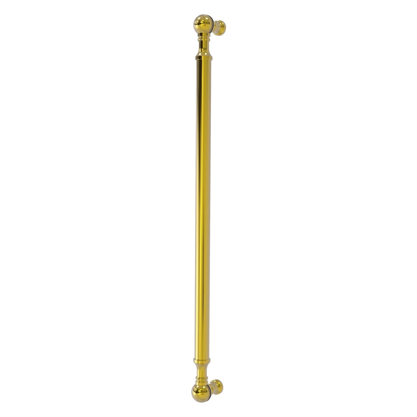 Allied Brass P-3/18 18" x 1" Polished Brass Solid Brass Beaded Refrigerator Pull