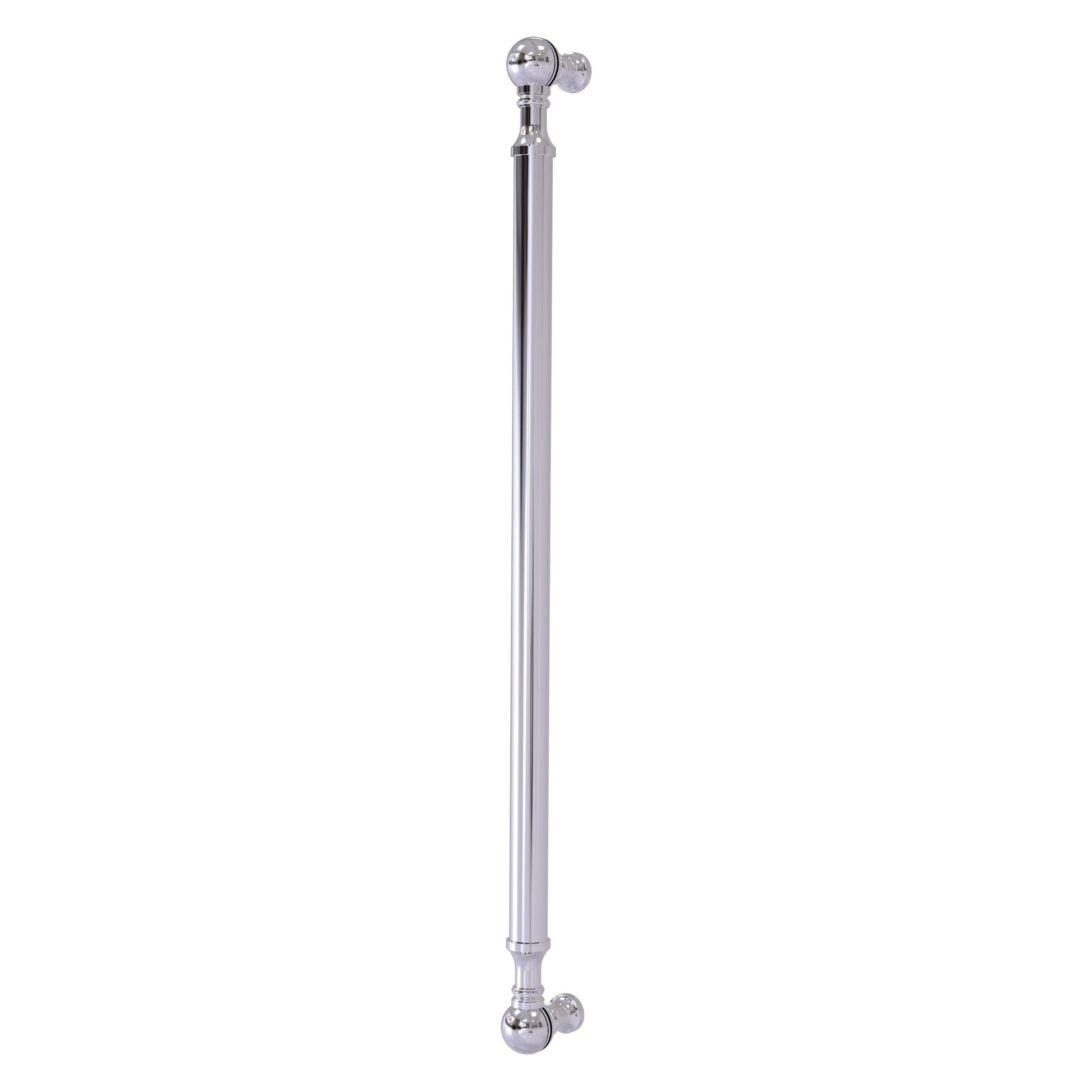 Allied Brass P-3/18 18" x 1" Polished Chrome Solid Brass Beaded Refrigerator Pull