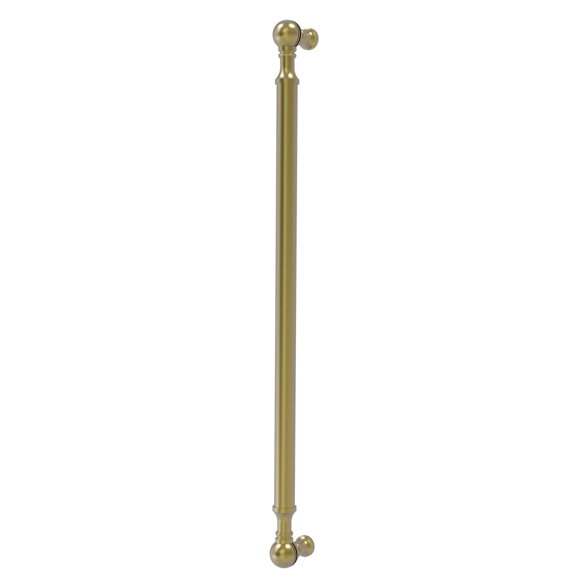 Allied Brass P-3/18 18" x 1" Satin Brass Solid Brass Beaded Refrigerator Pull