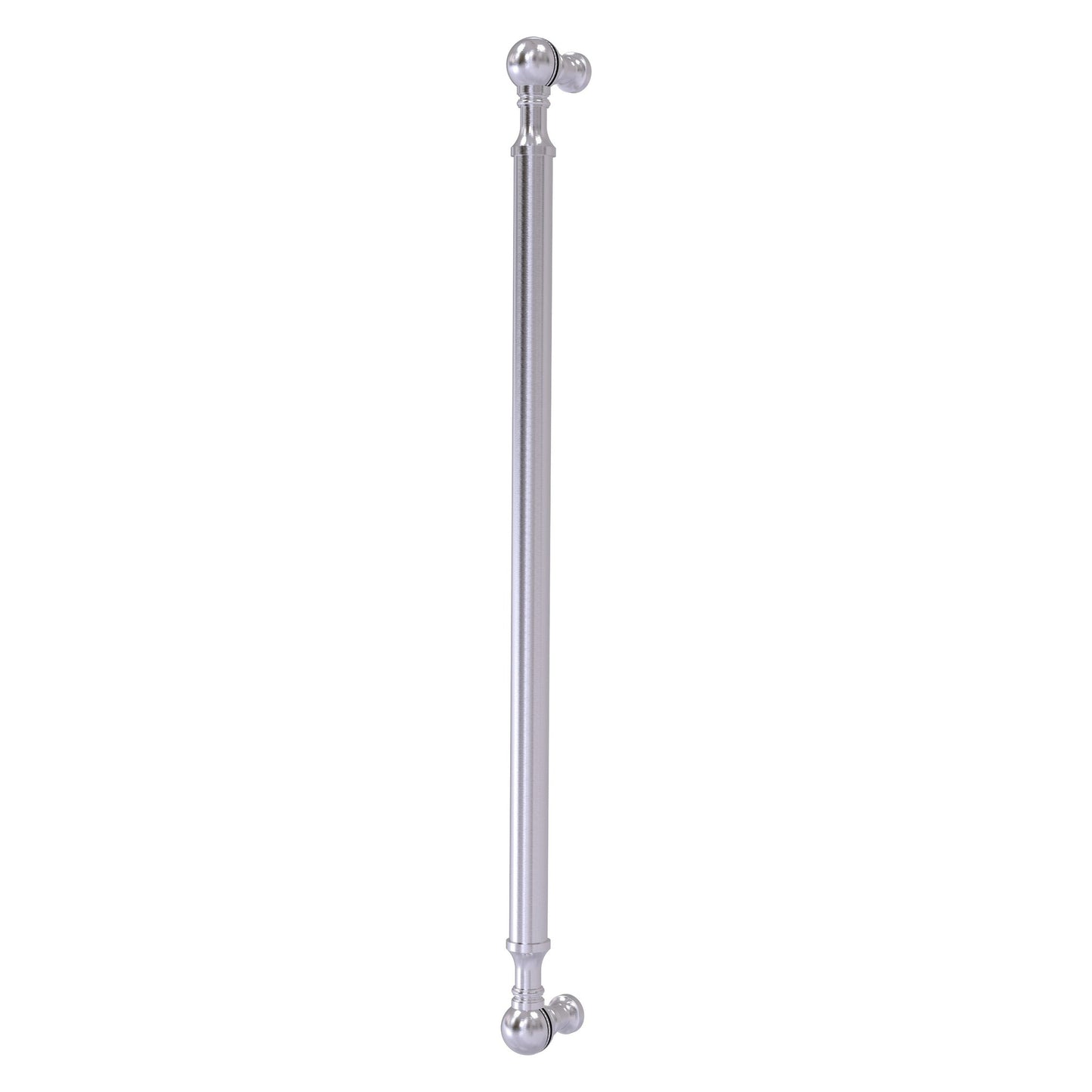 Allied Brass P-3/18 18" x 1" Satin Chrome Solid Brass Beaded Refrigerator Pull